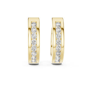 Elegantes Pendientes de Diamantes Redondos Cultivados en Laboratorio de Oro Rosa de 14K, Joyería Nupcial para Mujer, Regalo de Aniversario de Lujo Certificado - Product Image 4