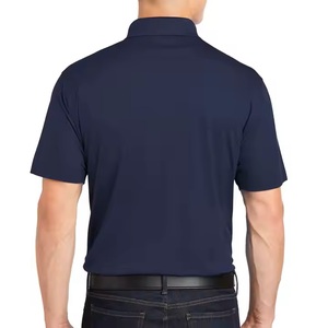 2025 mezcla de algodón de alta calidad moda transpirable rápido manga corta Polo camiseta algodón hombres jóvenes negro Polo camisetas - Product Image 5