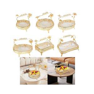 Bulk India Crystal Metal Eco-Friendly Durable Serving Tray Platter Decorative Dining <b>Display</b> <b>for</b> Serving Treats Gatherings - Product Image 6