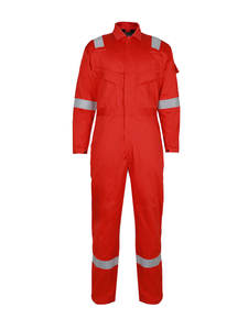 Combinaison ignifuge en coton personnalisée avec bande réfléchissante, vêtements de sécurité, combinaison de sauvetage d'urgence, vêtements de sécurité - Product Image 4