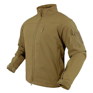 Veste softshell pour homme en polyester OEM, capuche réglable, vêtements de sport, respirante, durable, veste d'extérieur - Product Image 4