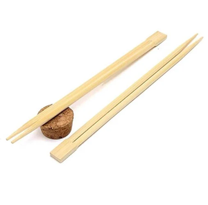 Palillos de madera en stock, logotipo personalizado, impresión en envoltura, palillos de madera reutilizables para restaurante - Product Image 1