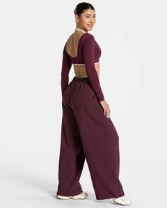 Pantalon pour femme de qualité supérieure, respirant, uni, taille élastique, devant plat, été, nouvelle mode, vente chaude, streetwear - Product Image 3