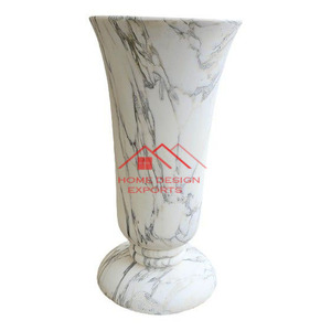 Vase à fleurs et pot au prix de gros Accessoires de décoration pour la maison et le mariage Pot en marbre de couleur noire Utilisation polyvalente - Product Image 6