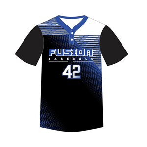 Camiseta de Béisbol de Secado Rápido, 100% Poliéster, Personalizada con Nombre/Número Estampado, Dos Botones, para Torneos, Precio al por Mayor - Product Image 2
