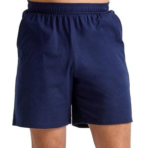Short de compression à haute élasticité printemps-été pour hommes Ceinture élastique de style à motif solide avec poches latérales - Product Image 6