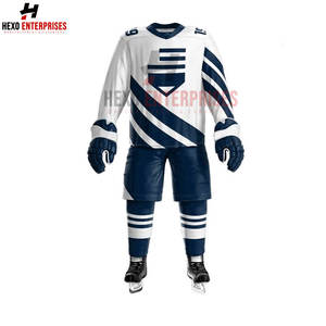 Uniforme de hockey sur glace personnalisé unisexe avec motif vierge prix de gros vêtements de sport d'équipe décontracté sublimation avec logo - Product Image 6