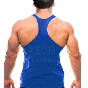 Factory Direct Sale Plus Size Summer Wear <b>Men</b> Casual Knitted 100% Cotton Breathable Quick Dry Customized Colors <b>Stringer</b> <b>Vest</b> - Product Image 2
