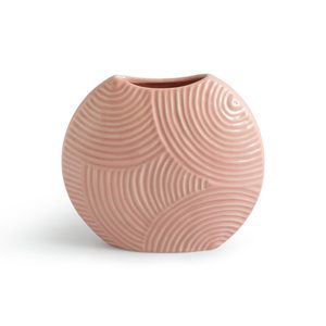 Vases à fleurs de couleur blanche au design de cercle exclusif Art Decor Design Style céramique pour herbe de pampa et fleurs séchées - Product Image 5