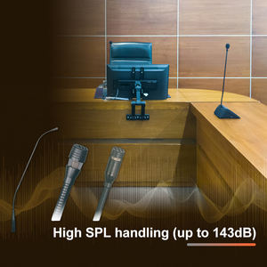 Micrófono flexible de cuello de cisne con cable metálico para reuniones - Product Image 3