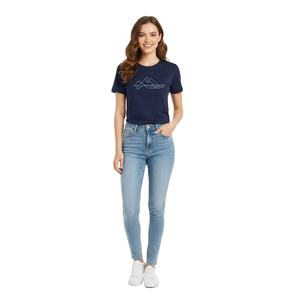 T-shirt en coton de luxe pour femmes, doux, confortable, manches courtes, décontracté, tendance, élégant, vente en gros, OEM, ODM - Product Image 6