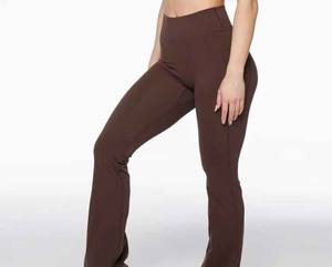 Women's Sports Yoga Set High-Waisted <b>Flare</b> <b>Leggings</b> for Gym & Active Fitness Workouts - Product Image 1