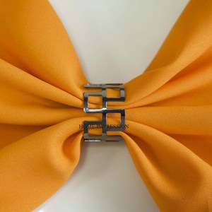 Anneau de serviette personnalisable en aluminium plaqué or, vaisselle écologique, décoration pour mariages et cadeaux - Product Image 5