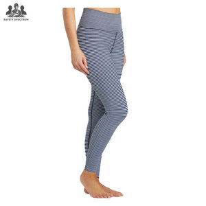 Leggings de yoga de cintura media para mujer, personalizados, transpirables, ecológicos, elásticos, de poliéster/nailon, con control de abdomen, pantalones de gimnasio - Product Image 3