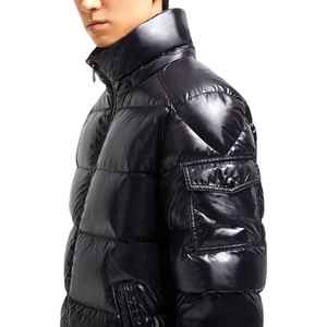 Veste matelassée unisexe personnalisée de haute qualité, imperméable, en nylon, style décontracté avec fermeture éclair - Product Image 3