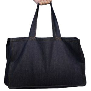 Sac fourre-tout en toile 100% coton imprimé avec logo personnalisé, élégant, écologique, de haute qualité, imprimé léopard, fermeture éclair, pour femmes, shopping, voyage, musique - Product Image 6