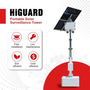 <span class=keywords><strong>Caméra</strong></span> de sécurité solaire portable Biglux avec mât télescopique de 4 m, grand angle et stockage sur le cloud, 4K, étanche IP66 pour utilisation en extérieur - Product Image 2