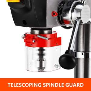 Taladro de columna industrial con motor de cobre puro de 12A, 200-3630 RPM, control de velocidad variable, sistema de disipación de calor - para madera - Product Image 5