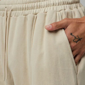 2025 pantalons empilés surdimensionnés personnalisés de haute qualité poids lourd 500 Gsm coton Baggy pantalon de survêtement droit jambe large pour hommes - Product Image 5