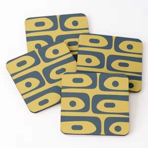 Posavasos con estampado de esmalte de madera de la mejor calidad al precio más bajo Juego de posavasos de forma cuadrada - Product Image 3