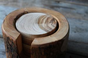 2025 vente chaude caboteur en bois d'acacia blanc hexagone rond carré personnalisation tasse caboteur sous-verres en bois et en marbre pour boissons - Product Image 5