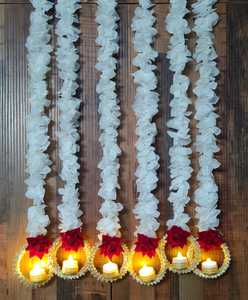 Gran oferta, guirnalda de flores de loto de jazmín Artificial para boda india y decoración de fiesta, perfecta para Sangeet Mehandi - Product Image 3