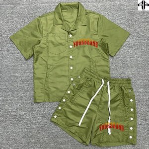 Ensembles chemise et short en nylon 100% pour hommes, meilleures ventes, logo personnalisé à manches courtes, services OEM, ensembles d'été légers et respirants - Product Image 4