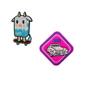 Parche de transferencia de calor bordado personalizado, recién llegado, diseño de dibujos animados, parches para coser con plancha para ropa - Product Image 3