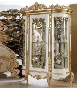 ตู้โชว์กระจกบานเดี่ยวไม้แกะสลักสไตล์ยุโรปสุดหรูแบบสั่งทำตามเทรนด์แฟชั่น OE - Product Image 1