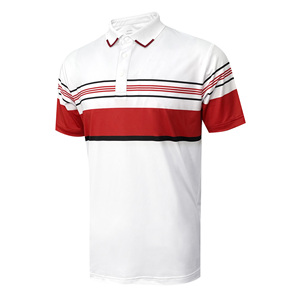 Camiseta atlética para Polo para hombre, logotipo personalizado, secado rápido, absorbe la humedad, poliéster elástico de cuatro vías, manga corta, estampado deportivo - Product Image 6