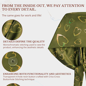 Uniforme de gommage médical respirant de couleur unie conception personnalisée chapeaux d'allaitement Streetwear en quantité en vrac - Product Image 4