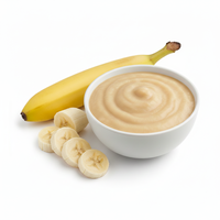 Topverkochte Premium Kwaliteit Bananenpuree Geconserveerd Fruit 100% Natuurlijk Aseptisch Fruitpulp 20% Brix Export Kwaliteit HP Sachet/Fles