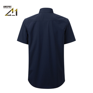 Chemise à manches courtes pour homme, tactique, respirante, à séchage rapide, résistante à l'eau, extensible, multi-poches, randonnée en plein air, camping, durable - Product Image 3