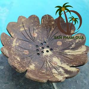 COCONUT SHELL CARVED SOAP HOLDER ECO FRIENDLY SOAP HOLDER HIGH QUALITY HOTEL <b>DECORATION</b> RESORT <b>DECORATION</b> - Product Image 5