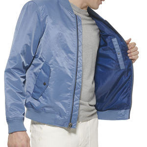 Chaquetas de Satén para Hombre Hechas a Medida de Alta Calidad al por Mayor para Invierno, Chaquetas Bomber de Satén para Hombre de Moda Urbana a Precio de Mayoreo - Product Image 5