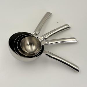Juego de Cucharas y Tazas Medidoras de Acero Inoxidable con Acabado Espejo, Tazas Medidoras Personalizadas, Tazas Medidoras de Metal para Cocina - Product Image 4