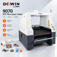 Machine de découpe DTF haute vitesse et de précision 9070, machine de découpe laser CO2 pour films DTF en vrac, étiquettes d'entretien, étiquettes en cristal