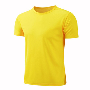Camiseta de algodón y poliéster de secado rápido para hombre, ropa informal personalizada para gimnasio y fitness, venta al por mayor, con servicio OEM - Product Image 4