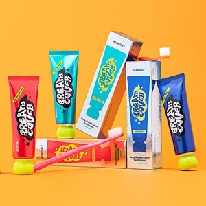 ยาสีฟันคุนดัล ดีพ บรีธ คัฟเวอร์ 100 กรัม พร้อมสายรัด 1 เส้น สำหรับใช้ในบ้าน ช่วยลดกลิ่นปากและฟันผุ - Product Image 1