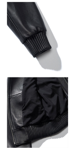 OEM Custom Logo Fashionable Street Casual Women's Faux Leather <b>Short</b> Slim Baseball <b>Jacket</b> Customized Leather Baseball <b>Jacket</b> - Product Image 5