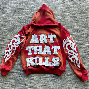 Streetwear d'hiver en polaire imprimé par transfert de chaleur avec logo personnalisé Ensemble de sweat à capuche et pantalon de survêtement 100% coton pour femmes - Product Image 2