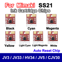 Chip de reinicio automático de cartucho de tinta Mimaki SS21 para Chip permanente Mimaki JV33 CJV30 JV3 JV5