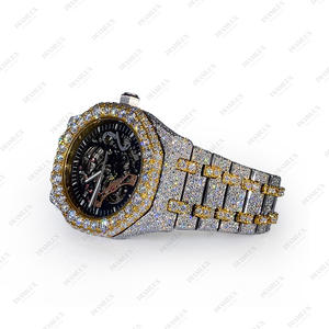 Reloj de Marca Completamente Engastado con Diamantes Moissanite VVS - Joyería Hip-Hop - Product Image 3