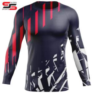 Vente en gros de vêtements de protection solaire chemise de compression Rash Guard sublimé à manches longues personnalisé Rash Guard pour hommes - Product Image 6