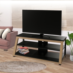 ขาตั้งทีวีอเนกประสงค์ปรับได้พร้อมชั้นวางหนังสือตกแต่งแบบบูรณาการสำหรับห้องนั่งเล่น - Product Image 1