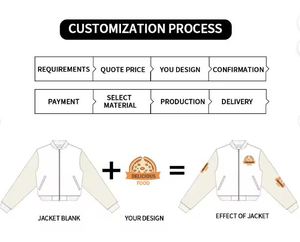 Veste courte universitaire de baseball avec broderie d'appliques à manches longues pour femmes OEM, vente en gros de letterman de dernière conception personnalisée et solide - Product Image 5