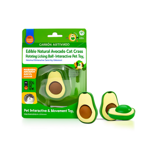 Balle à lécher rotative en herbe d'avocat naturelle comestible - Jouet interactif pour animaux de compagnie - Product Image 3