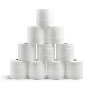 <b>Toilet</b> Tissues 2 Ply Soft and Strong Bathroom Paper <b>Rolls</b> Made from 100% Virgin Wood Pulp for Home and Hotel Use - Product Image 1