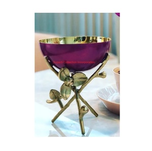 Quemador de incienso de metal de latón dorado de calidad creativa con soporte de diseño de hojas perfecto para aromaterapia casera y ceremonias religiosas - Product Image 6