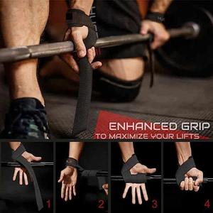 Factory Price Low MOQ Gym Fitness Lifting Straps Strength Training Exercise Non-Slip Weightlifting Strap Custom Wrist <b>Bands</b> - Product Image 5
